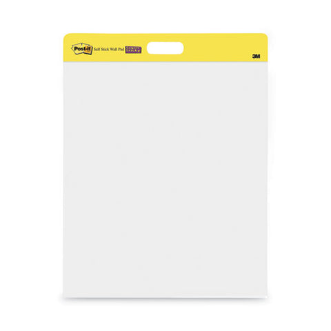 Self-stick Wall Pad, Unruled, 20 X 23, White, 20 Sheets/pad, 2 Pads/pack, 2 Packs/carton