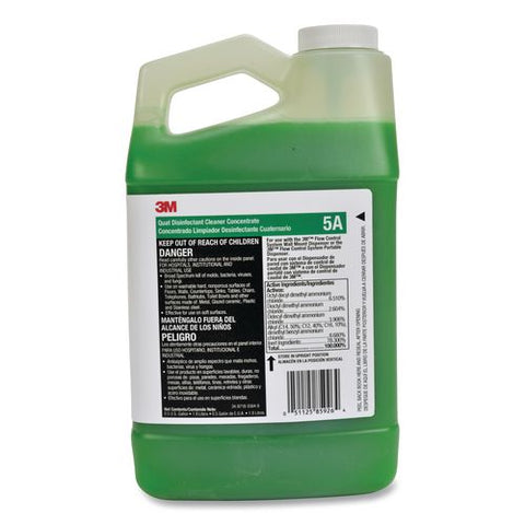 Quat Disinfectant Cleaner Concentrate, 0.5 Gal Bottle, 4/carton