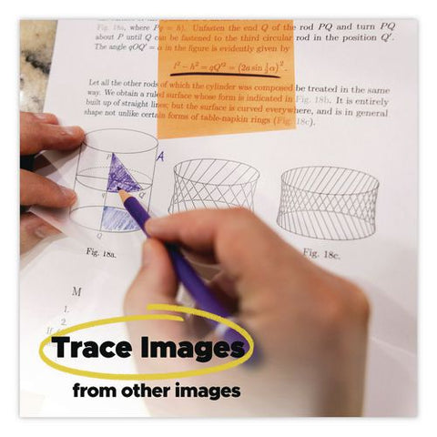 Transparent Notes, 2.88" X 2.88", Assorted Colors (transparent Blue And Clear), 36 Sheets/pad, 2 Pads/pack