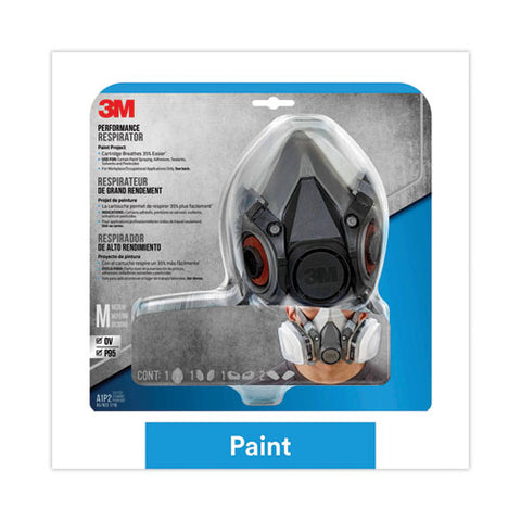 Half Facepiece Paint Spray/pesticide Respirator, Medium