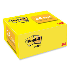 Original Pads In Canary Yellow, 1.38" X 1.88", Value Pack, 100 Sheets/pad, 24 Pads/pack