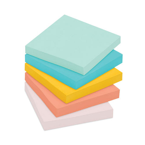 Original Pads In Beachside Cafe Collection Colors, Cabinet Pack, 3" X 3", 100 Sheets/pad, 18 Pads/pack