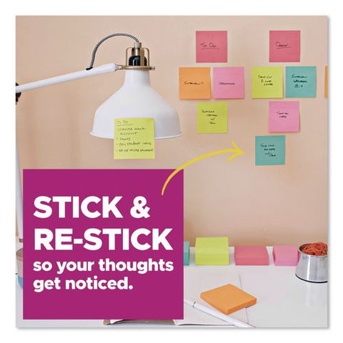 Pads In Playful Primary Colors, Note Ruled, 4" X 4", 90 Sheets/pad, 4 Pads/pack