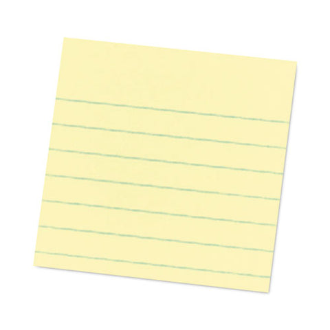 Pads In Canary Yellow, Note Ruled, 4" X 4", 90 Sheets/pad, 6 Pads/pack