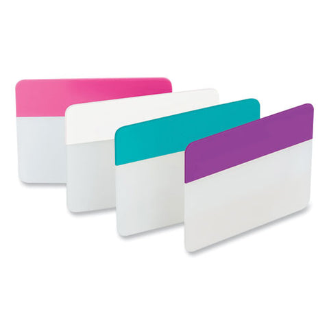 Solid Color Tabs, 1/5-cut, Assorted Pastel Colors, 2" Wide, 24/pack