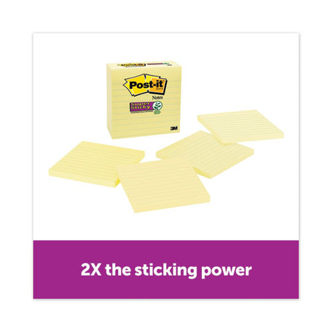 Pads In Canary Yellow, Note Ruled, 4" X 4", 90 Sheets/pad, 4 Pads/pack