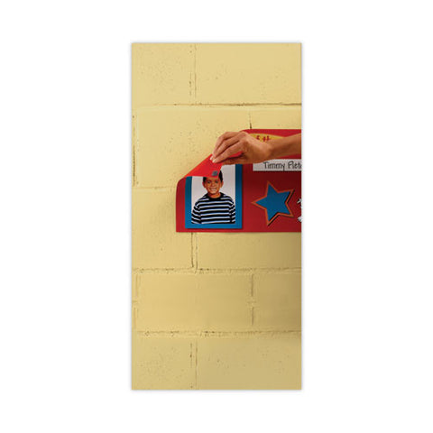 Precut Removable Mounting Tabs, Removable, Holds Up To 0.25 Lb, 6 Tabs, Double-sided, 0.5 X 0.75, Black, 480/pack
