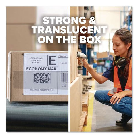 3850 Heavy-duty Recycled Packaging Tape, 3" Core, 1.88" X 54.6 Yd, Clear, 6/pack