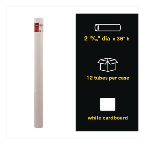 Mailing Tube, 36" Long, 3" Diameter, White