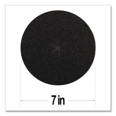 Floor Surfacing Hookit Discs, 7" Diameter, 60 Grit, Purple, 200/carton