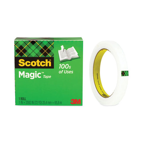 Magic Office Tape, 3" Core, 0.5" X 72 Yds, Clear