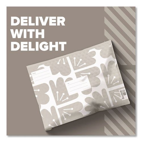 Designer Self-sealing Bubble Mailer, #5, Self-adhesive Closure, 10.5 X 15, Taupe, 12/pack