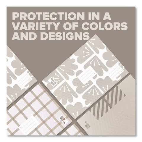Designer Self-sealing Bubble Mailer, #5, Self-adhesive Closure, 10.5 X 15, Taupe, 12/pack