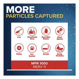 Allergen Defense Air Filter, Merv 11, Mpr 1000, 16 X 25, 4/carton