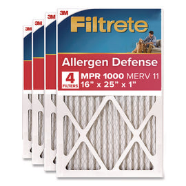 Allergen Defense Air Filter, Merv 11, Mpr 1000, 16 X 25, 4/carton
