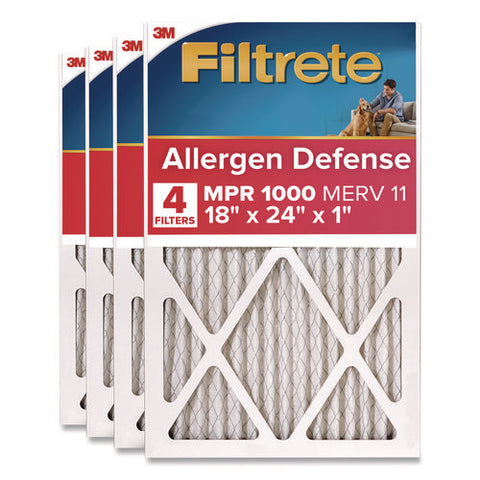 Allergen Defense Air Filter, 18 X 24, 4/carton