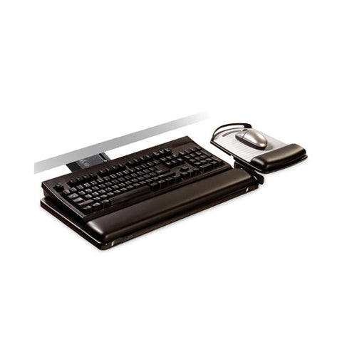 Sit/stand Easy Adjust Keyboard Tray, Highly Adjustable Platform,, Black