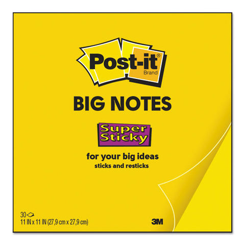 Big Notes, Unruled, 11 X 11, Yellow, 30 Sheets