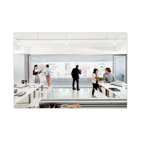 Dry Erase Surface, Laminate Film, 50 Ft X 7 Mil X 48", White