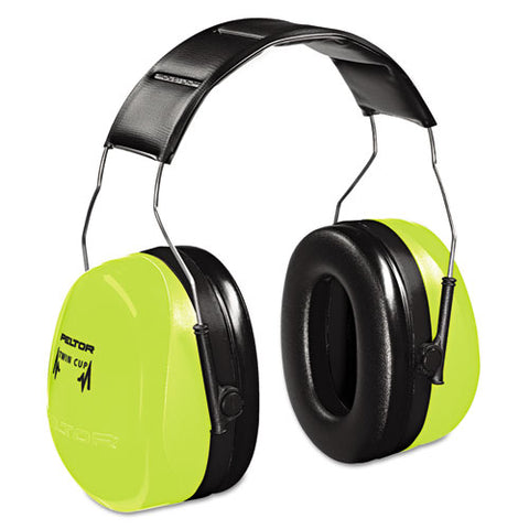 Peltor Optime 105 Hi-viz Earmuffs, 30 Db Nrr, Hi-viz Green