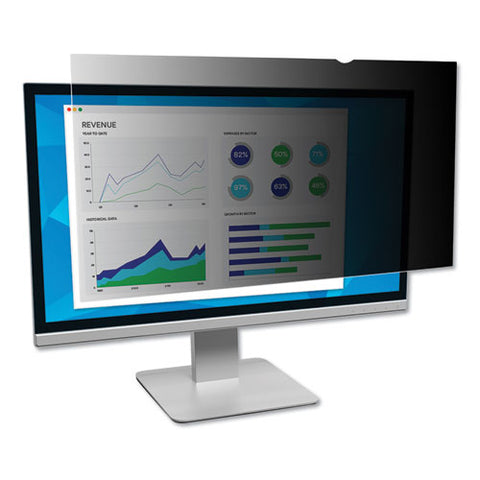 Frameless Blackout Privacy Filter For 22" Widescreen Flat Panel Monitor, 16:10 Aspect Ratio