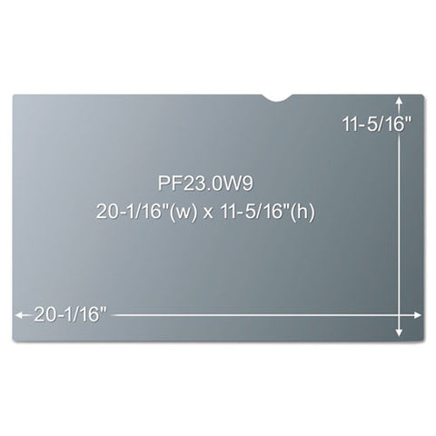 Frameless Blackout Privacy Filter For 23" Widescreen Flat Panel Monitor, 16:9 Aspect Ratio