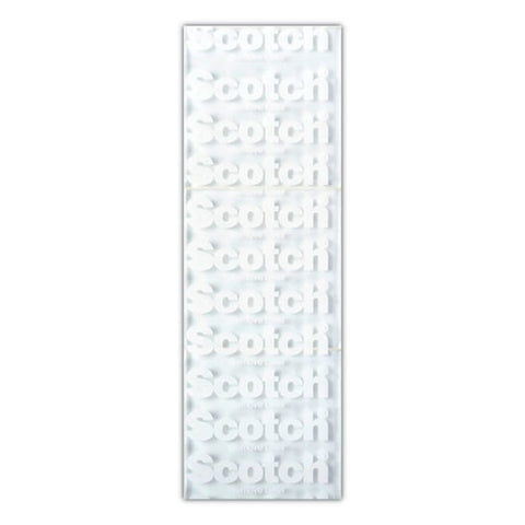 Restickable Mounting Tabs, Removable, Holds Up To 1 Lb, 1 X 3, Clear, 6/pack