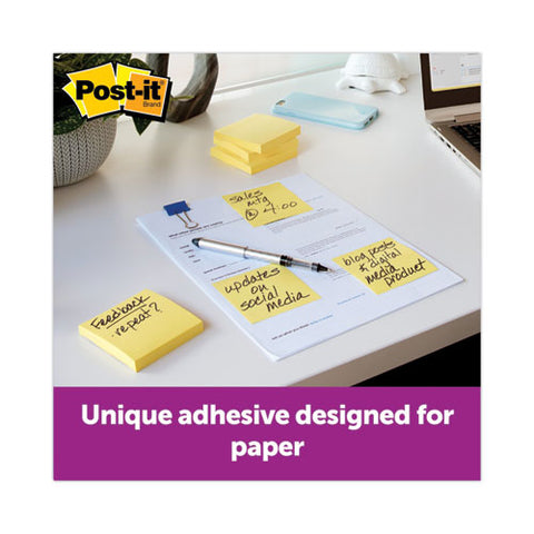 Original Pop-up Notes Value Pack, 3" X 3", (8) Canary Yellow, (6) Poptimistic Collection Colors, 100 Sheets/pad, 14 Pads/pack