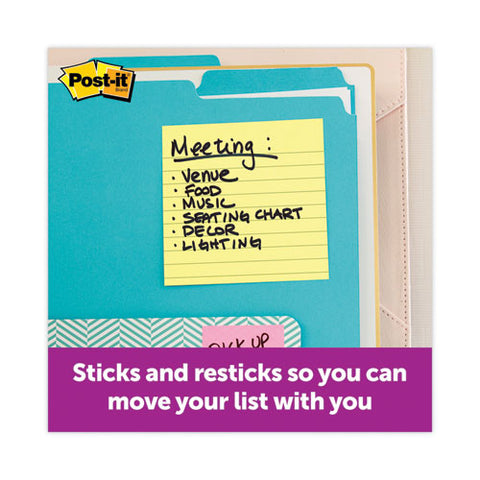 Pop-up Notes Refill, Note Ruled, 4" X 4", Canary Yellow, 90 Sheets/pad, 5 Pads/pack