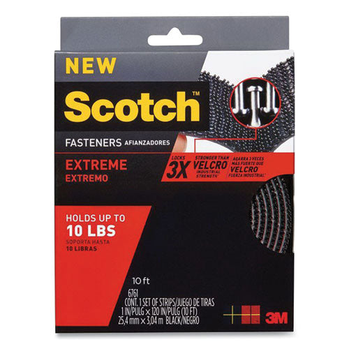 Extreme Fasteners, 1" X 10 Ft, Black