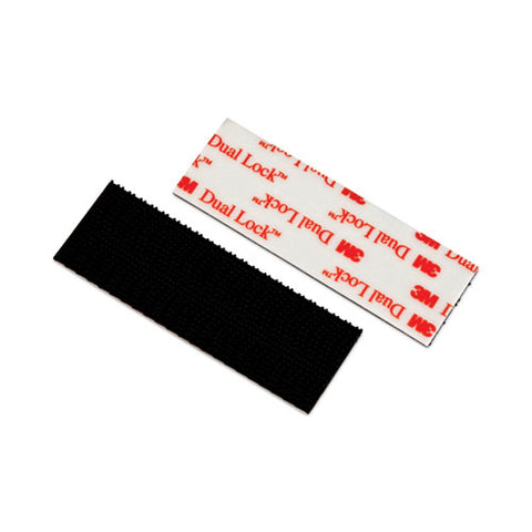 Heavy-duty All-weather Fasteners, 1" X 3", Black, 2/pack