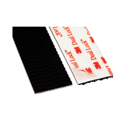 Heavy-duty All-weather Fasteners, 1" X 3", Black, 2/pack