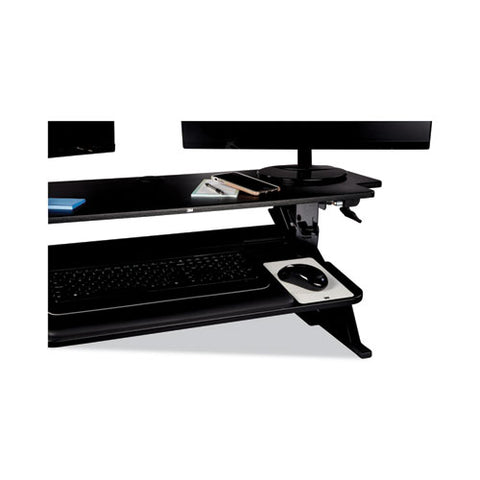 Precision Standing Desk, 42" X 23.2" X 6.2" To 20", Black