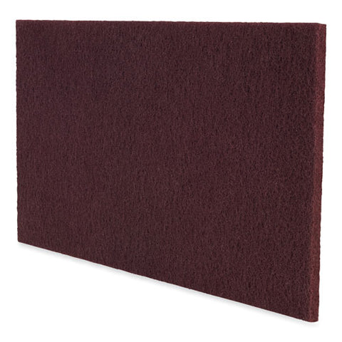 Surface Preparation Pad Plus Utility Pads, 4.63 X 0.28, Maroon, 10/carton