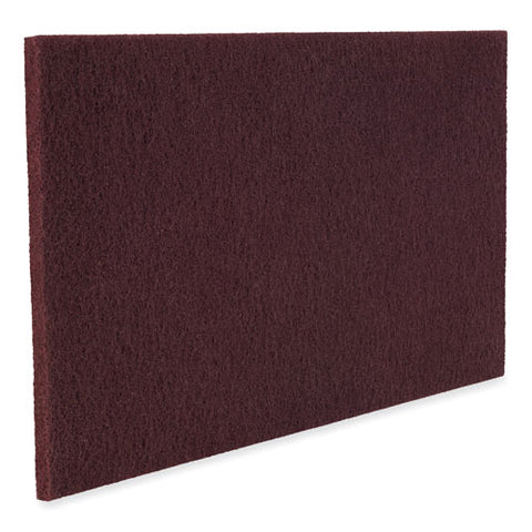 Surface Preparation Pad Plus Utility Pads, 4.63 X 0.28, Maroon, 10/carton