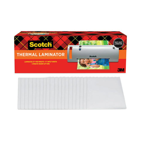 Thermal Laminator Value Pack, Two Rollers, 9" Max Document Width, 5 Mil Max Document Thickness