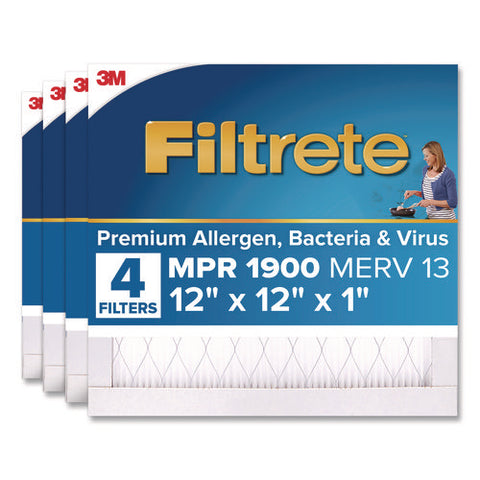 High Performance Air Filter, 12 X 12, 4/carton