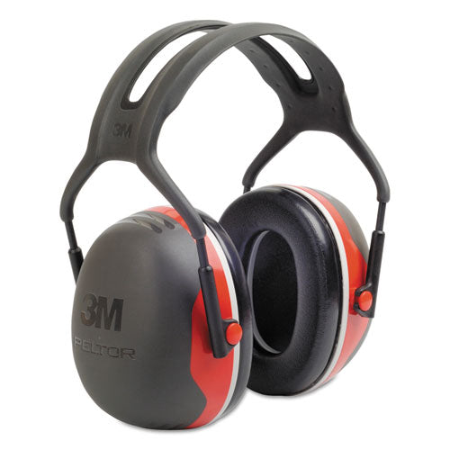 Peltor X3a Over-the-head Earmuffs, 28 Db Nrr, Black/red, 10/carton