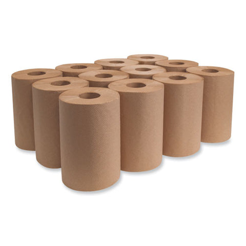 Morsoft Universal Roll Towels, 1-ply, 7.88" X 300 Ft, Brown, 12 Rolls/carton