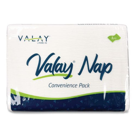 Valay Dispenser Napkin Convenience Pack, 1-ply, 6.5 X 4, White, 500/pack, 12 Packs/carton