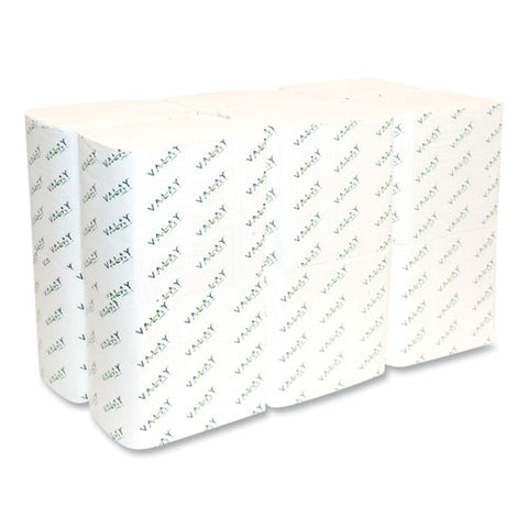 Valay Interfolded Napkins, 2-ply, 6.5 X 8.25, White, 500/pack, 12 Packs/carton