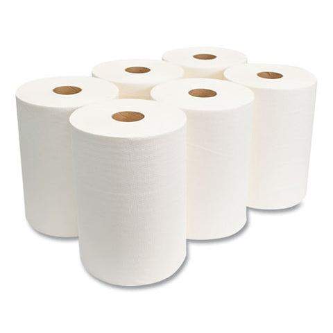 10 Inch Tad Roll Towels, 1-ply, 10" X 500 Ft, White, 6 Rolls/carton