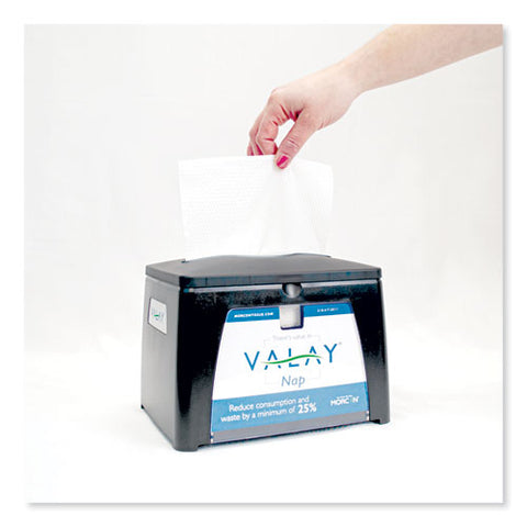 Valay Table Top Napkin Dispenser, 6.5 X 8.4 X 6.3, Black