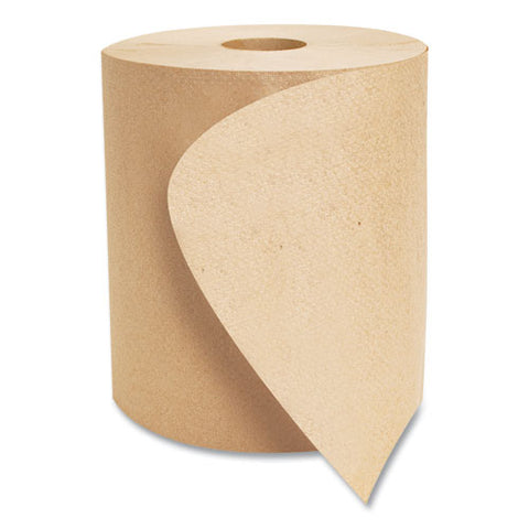 Morsoft Universal Roll Towels, 1-ply, 8" X 800 Ft, Brown, 6 Rolls/carton