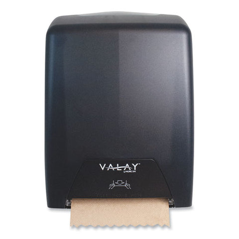 Valay Proprietary Roll Towel Dispenser, 11.75 X 8.5 X 14, Black