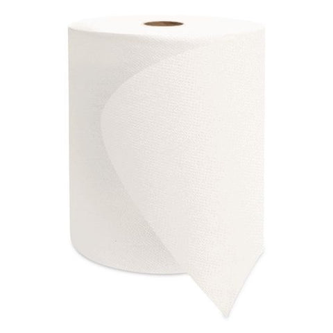 Valay Universal Hardwound Premium Roll Towel, 1-ply, 8" X 800 Ft, White, 6 Rolls/carton