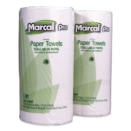 100% Premium Recycled Kitchen Roll Towels, 2-ply, 11 X 8.8, White, 12 Rolls/carton