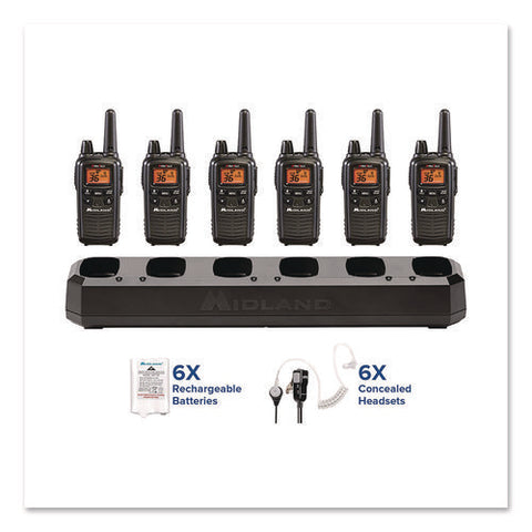 Biztalk Two-way Business Radio Bundle, 36 Channels, 6/pack