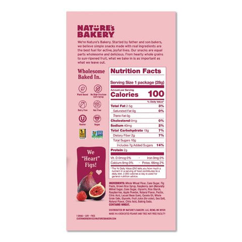 Minis Raspberry Fig Bar, 1 Oz, 150/carton