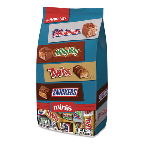 Minis Variety Jumbo Pack, Assorted, 30.63 Oz Bag